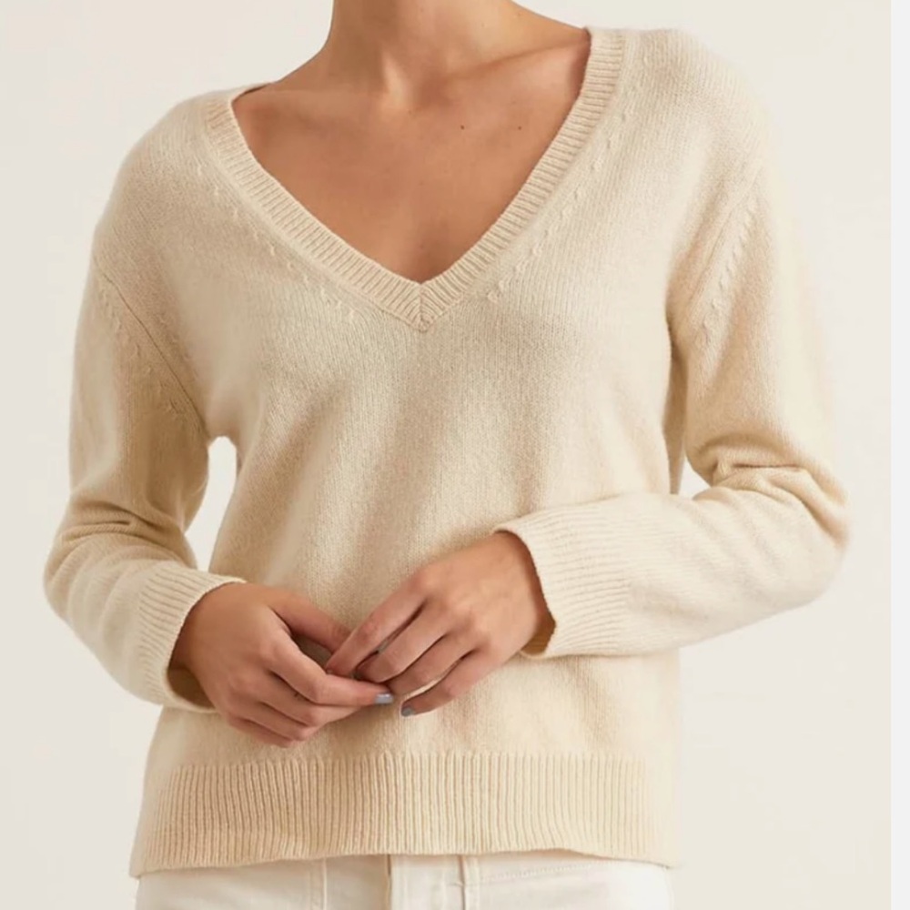 Nili Lotan Wool Fabienne Sweater Cream/White